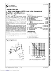 LMV792MMX/NOPB 数据规格书 1