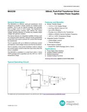 MAX258ATA+T 数据规格书 1