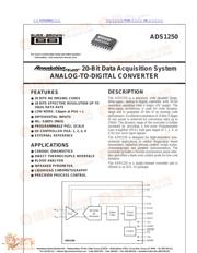 ADS1250 数据规格书 1