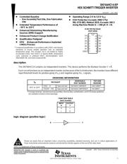 SN74AHC14MDREP 数据规格书 1