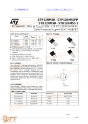 STB12NM50 数据规格书 1