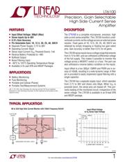 LT6100CMS8#PBF Datenblatt PDF