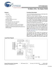 CY7C1061AV33-12ZXI datasheet.datasheet_page 1