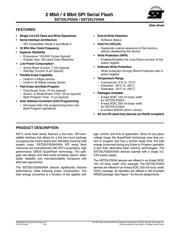 SST25LF020A-33-4C-QAE datasheet.datasheet_page 1