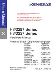HD64F3337YCP16 数据规格书 5