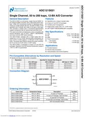 ADC121S021CIMF/NOPB 数据规格书 1