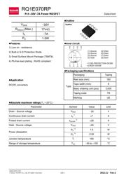 RQ1E070RPTR 数据规格书 1