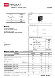 R6007KNJTL 数据规格书 1