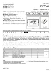 IRF6648PBF datasheet.datasheet_page 1