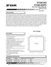 ST16C452CJ68-F 数据规格书 1