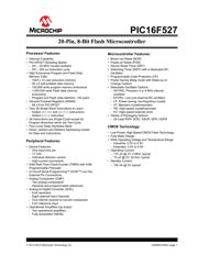 PIC16F527-I/SS 数据手册