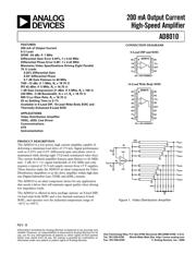 AD8010AR-16-REEL7 数据规格书 1