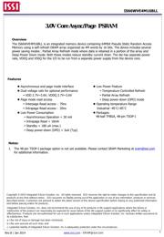 IS66WVE4M16BLL-70BLITR U1097B datasheet.datasheet_page 1