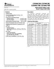 CD74HC08M96 数据规格书 1