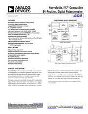 AD5258BRMZ50 Datenblatt PDF