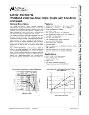 LMH6722 datasheet.datasheet_page 1