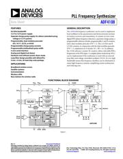 ADF4108BCPZ-RL Datenblatt PDF