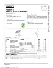 FDB047N10 datasheet.datasheet_page 1