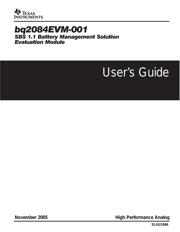 BQ24745EVM datasheet.datasheet_page 1