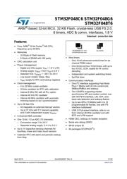 STM32F048G6U6 datasheet.datasheet_page 1