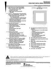 TMS320C6201 数据规格书 1