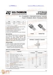 STP4NA60 数据规格书 1