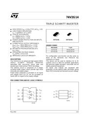 74V2G14STR$Y1 datasheet.datasheet_page 1