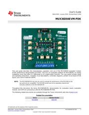 MUX36D04EVM-PDK 数据规格书 1