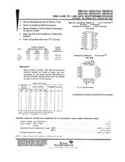 SN74LS153DR Datenblatt PDF