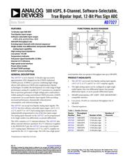 AD7327BRUZ Datenblatt PDF