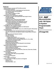 ATMEGA16A-AUR 数据规格书 1