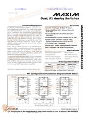 MAX4621 数据规格书 1