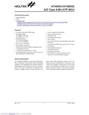 HT46R51 datasheet.datasheet_page 1