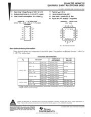 SN74HCT02DR 数据规格书 1