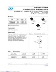 STP80NF55-08 Datenblatt PDF