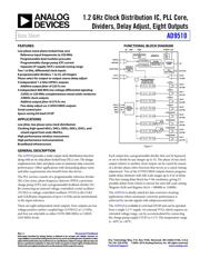 AD9510 Datenblatt PDF