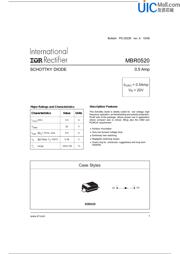 MBR0520 Datenblatt PDF
