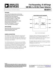 ADL6010SCPZN-R2 数据规格书 1