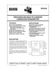 XTR110KU/1K datasheet.datasheet_page 1