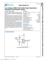 LMV118MF/NOPB 数据规格书 1