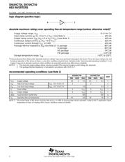 SN74HCT04PW datasheet.datasheet_page 2