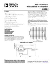 ADXL001 Datenblatt PDF