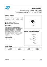 STB40NF10LT4 datasheet.datasheet_page 1