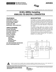 ADS821 datasheet.datasheet_page 1