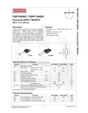 FQP13N50C datasheet.datasheet_page 1