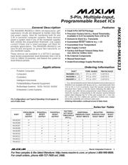 MAX6309UK29D1-T datasheet.datasheet_page 1