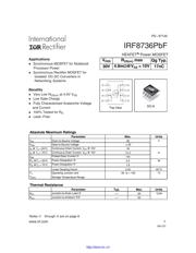 IRF8736 datasheet.datasheet_page 1