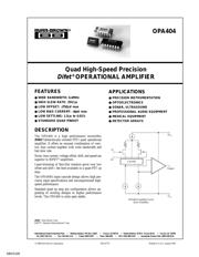 OPA404KU1KE4 datasheet.datasheet_page 1