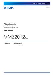 MMZ2012Y202BTD25 数据规格书 1
