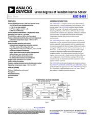 ADIS16488BMLZ Datenblatt PDF